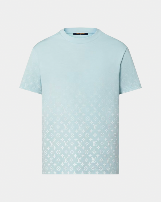 Louis Vuitton Monogram Gradient T-Shirt Bleu Ciel - Creps City