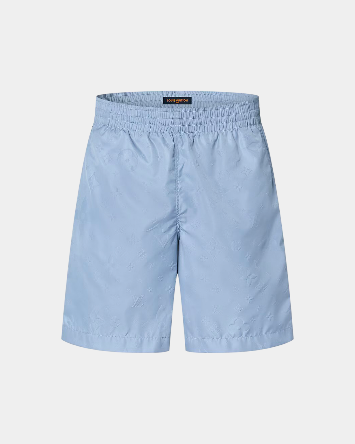 Louis Vuitton Monogram Nylon Swim Board Shorts Grey Blue - Creps City