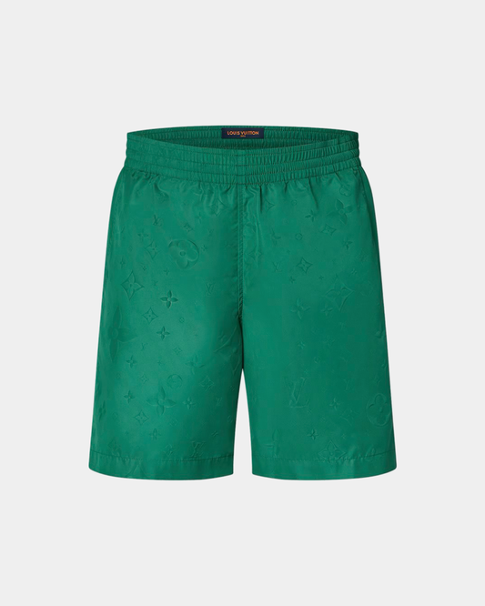 Louis Vuitton Monogram Nylon Swim Board Shorts Vert - Creps City