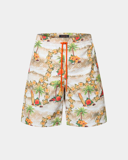 Louis Vuitton Monogram Nylon Swim Shorts - Creps City