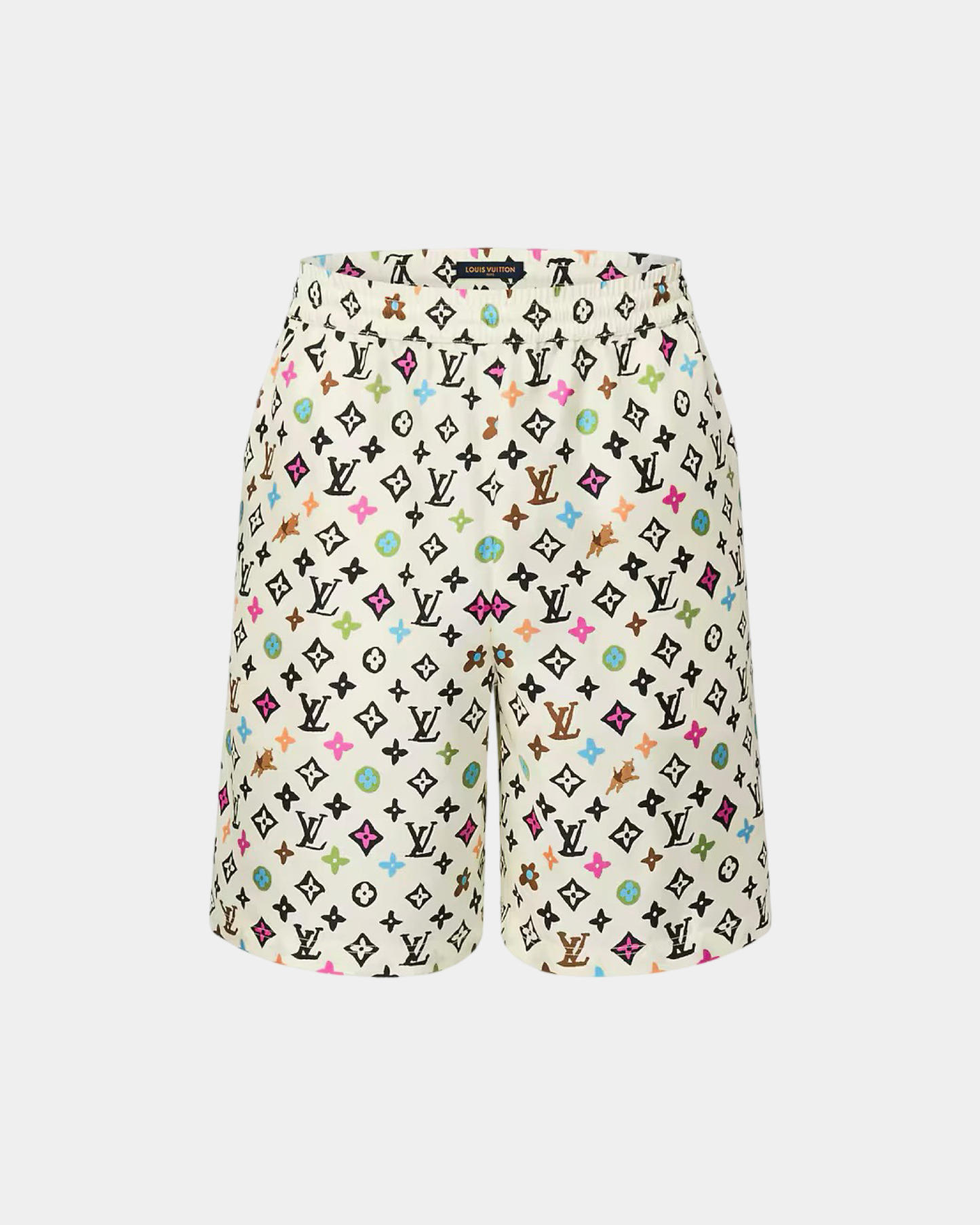 Louis Vuitton Monogram Printed Silk Shorts - Creps City