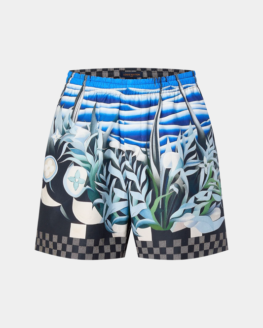 Louis Vuitton Printed Nylon Swim Shorts - Creps City