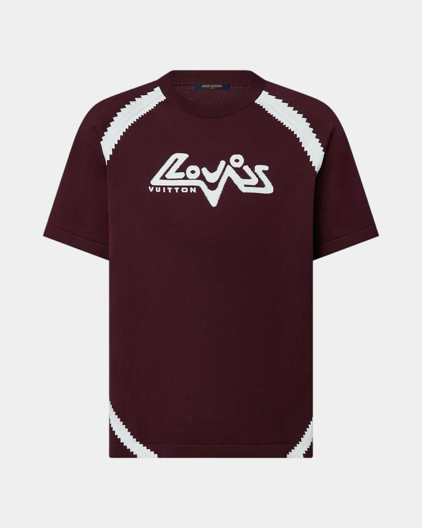 Louis Vuitton Short-Sleeved Cotton Intarsia Crewneck - Creps City