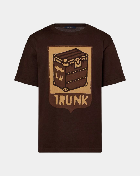 Louis Vuitton Short-Sleeved Cotton Intarsia Crewneck - Creps City