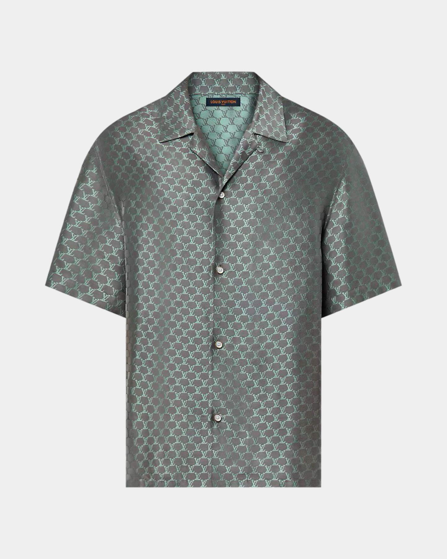 Louis Vuitton Short-Sleeved Jacquard Silk-Blend Shirt - Creps City