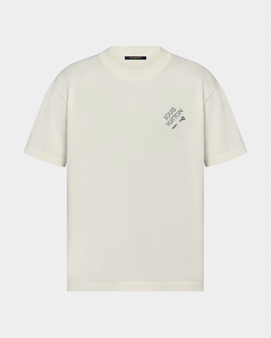 Louis Vuitton Signature Short-Sleeved T-Shirt Blanc - Creps City