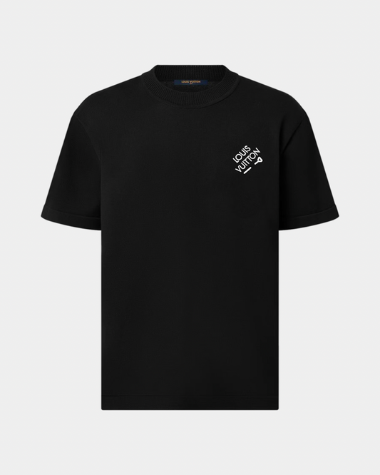 Louis Vuitton Signature Short-Sleeved T-Shirt Noir - Creps City