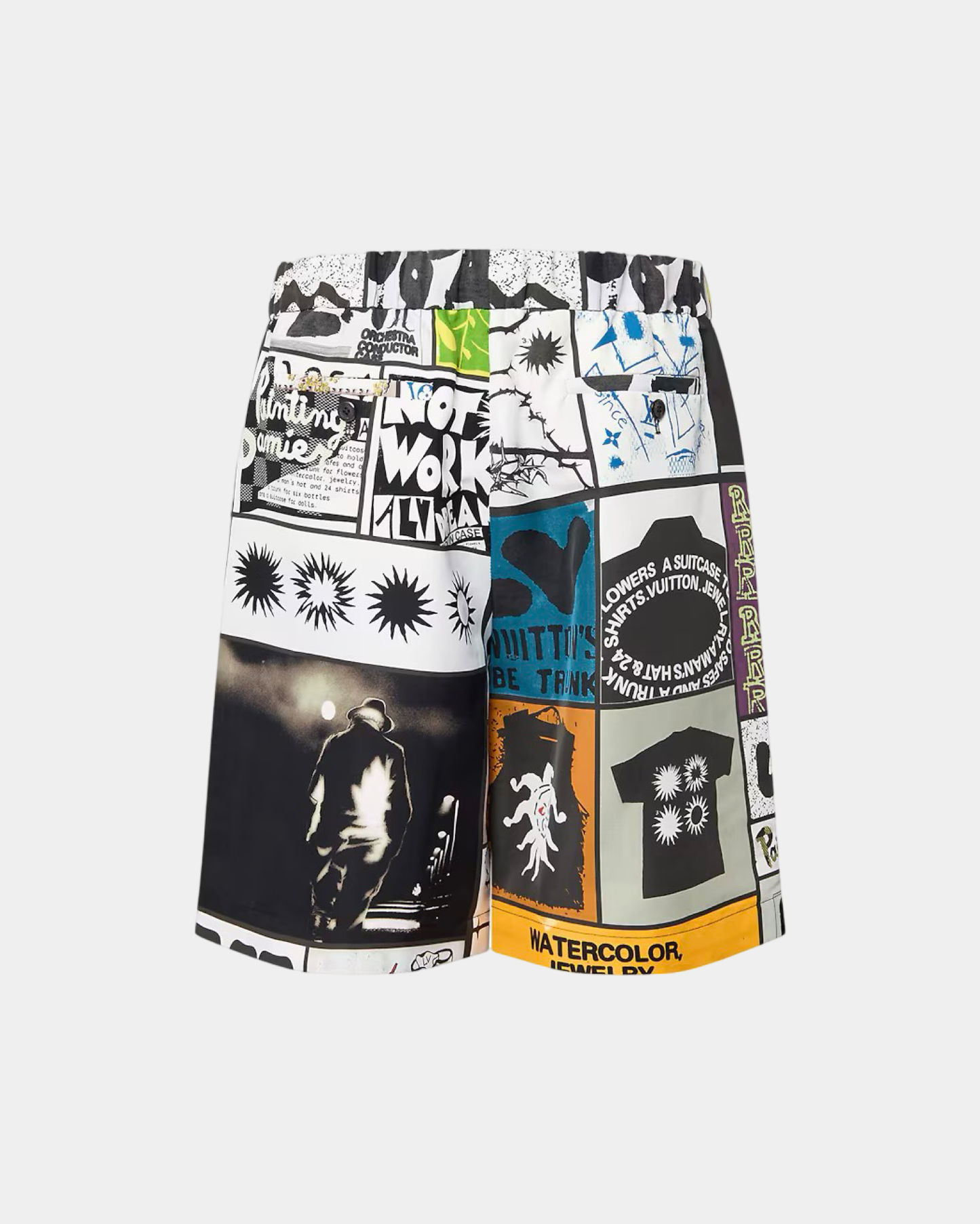 Louis Vuitton Silk Blend Printed Drawstring Shorts - Creps City