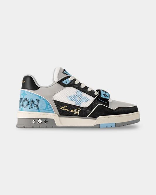 Louis Vuitton Trainer Sneaker Blue - Creps City