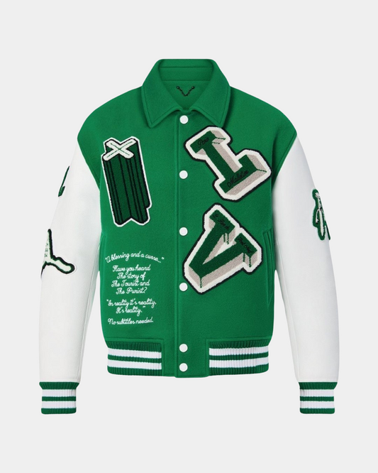 Louis Vuitton Varsity Leather Jacket - Creps City
