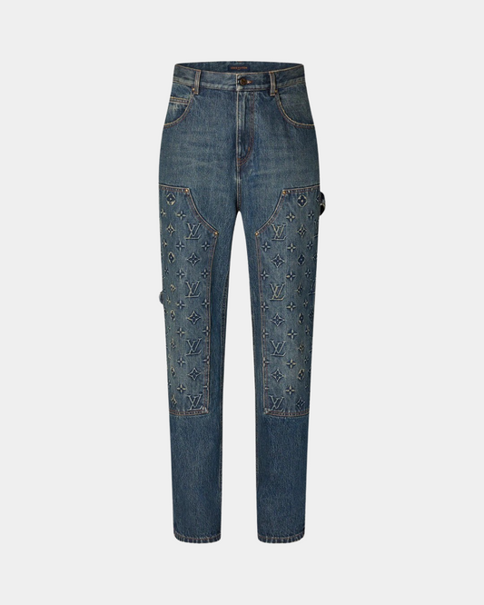 Louis Vuitton Workwear Denim Carpenter Pants - Creps City