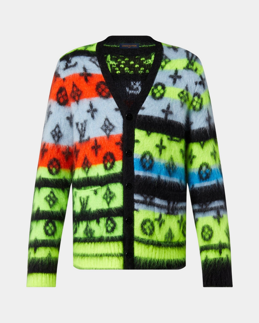 Louis Vuitton multi Mohair Monogram Cardigan - Creps City