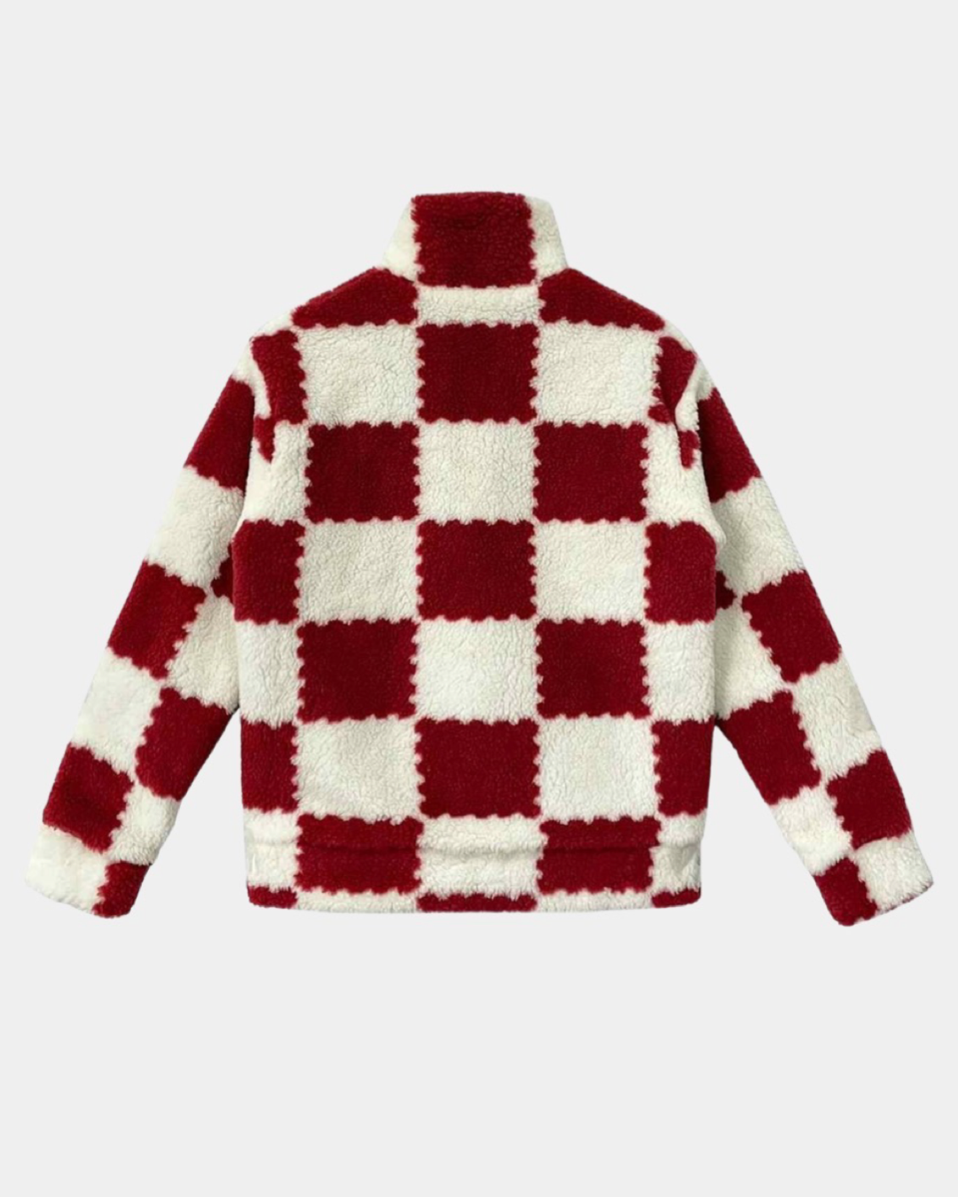Louis Vuitton x Nigo Red Checkered Fleece Jacket - Creps City