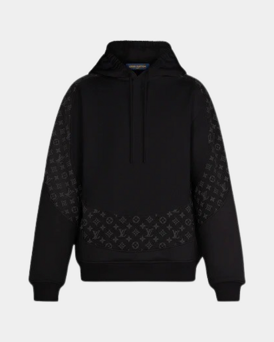 Monogram Circle Cut Hoodie Black - Creps City