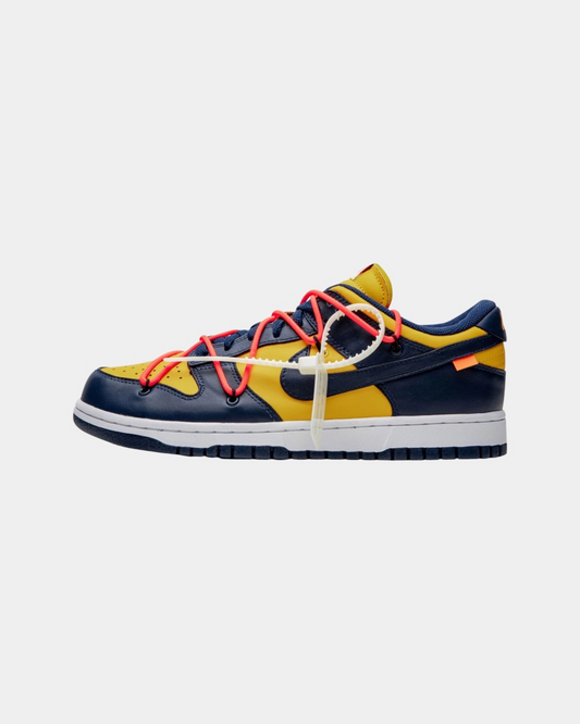 Off-White x Nike Dunk Low 'University Gold' - Creps City