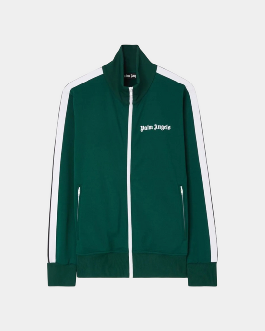Palm Angels Track Jacket 'Green White' - Creps City