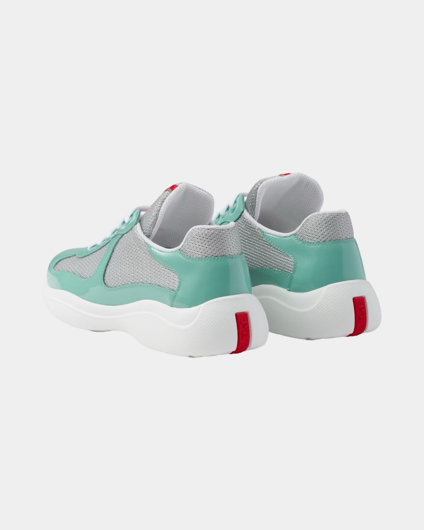 Patent Leather And Technical Fabric Prada America's Cup Sneaker - Creps City