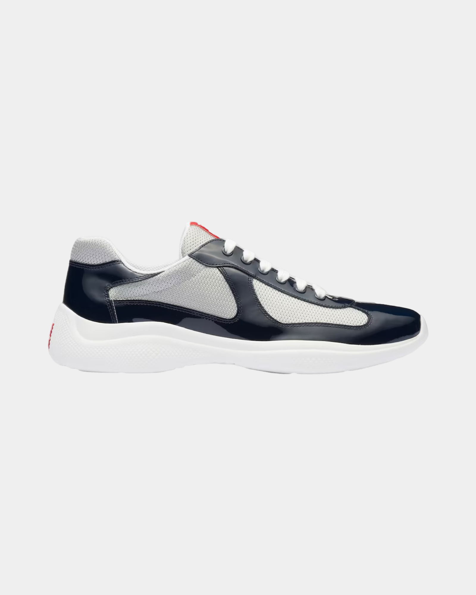 Patent Leather And Technical Fabric Prada America's Cup Sneaker - Creps City