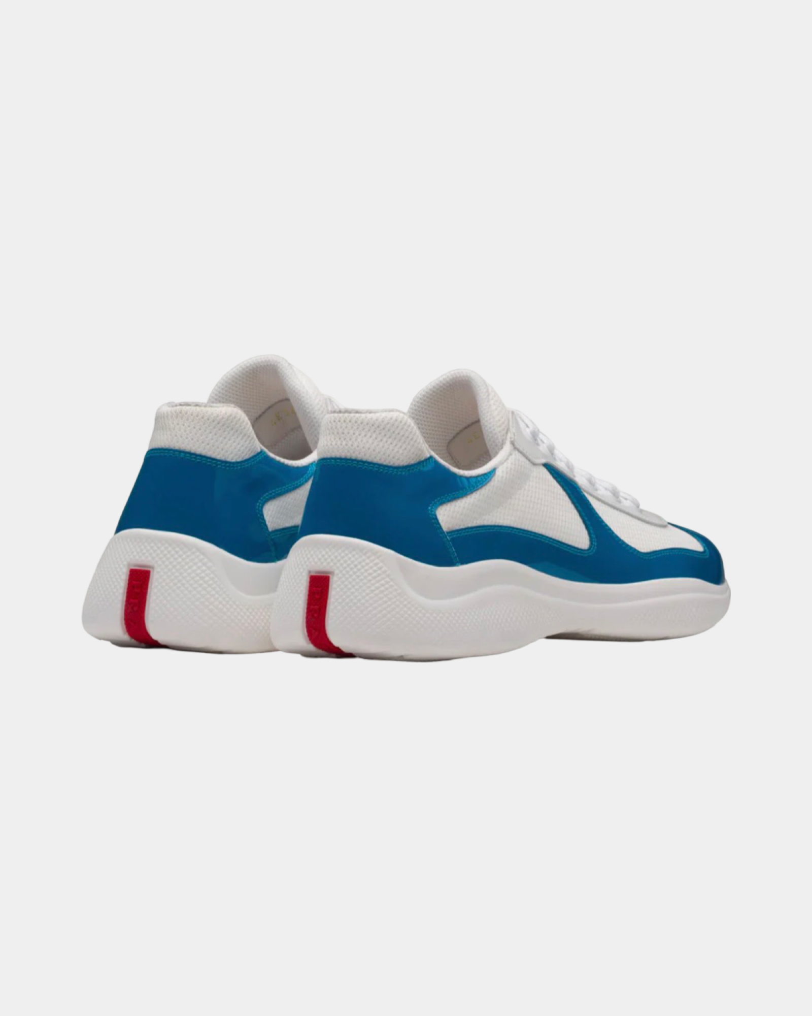 Patent Leather And Technical Fabric Prada America's Cup Sneaker - Creps City