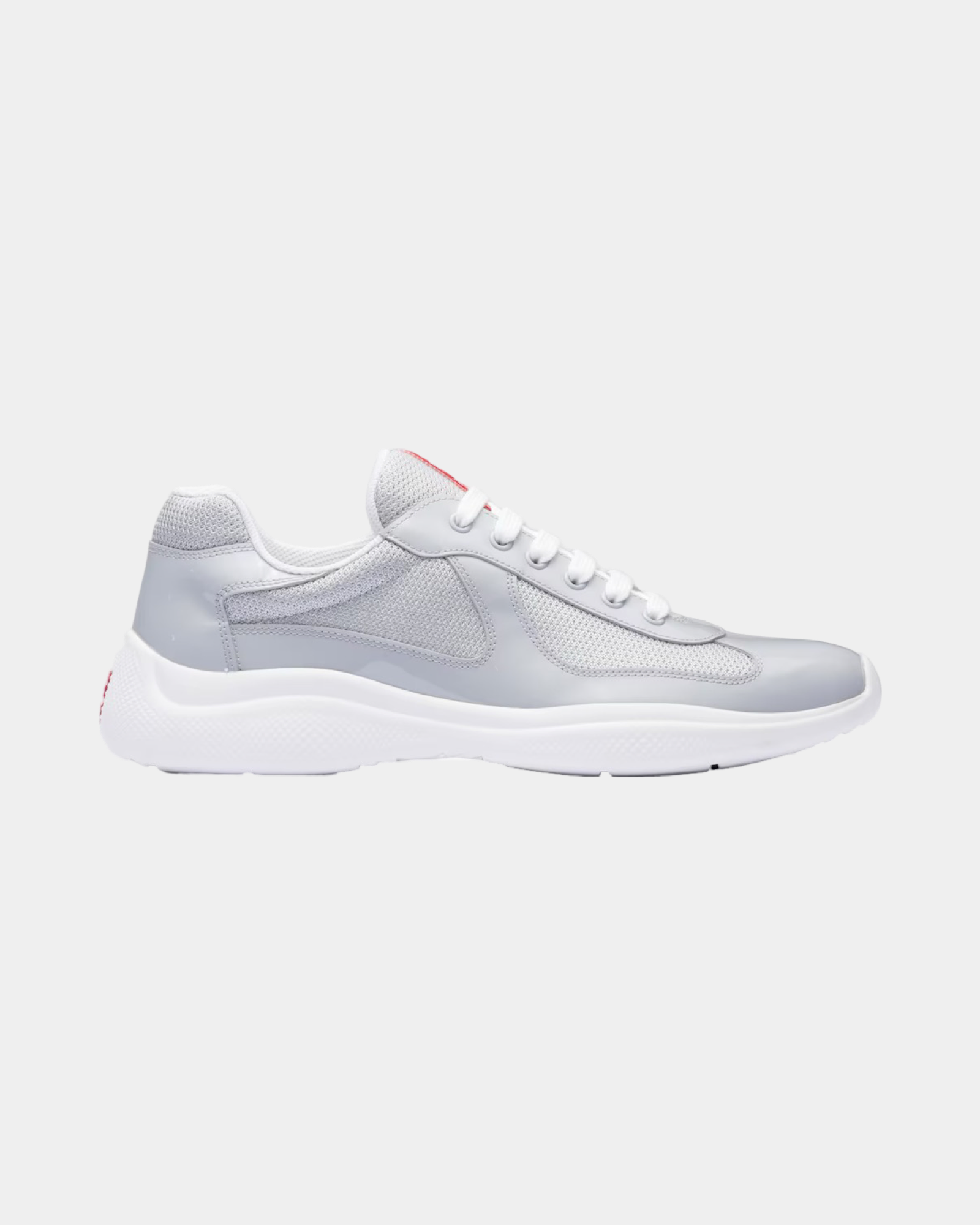 Patent Leather And Technical Fabric Prada America's Cup Sneaker - Creps City