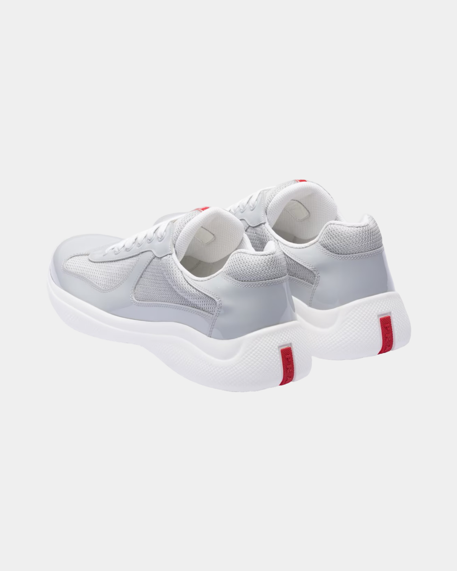 Patent Leather And Technical Fabric Prada America's Cup Sneaker - Creps City
