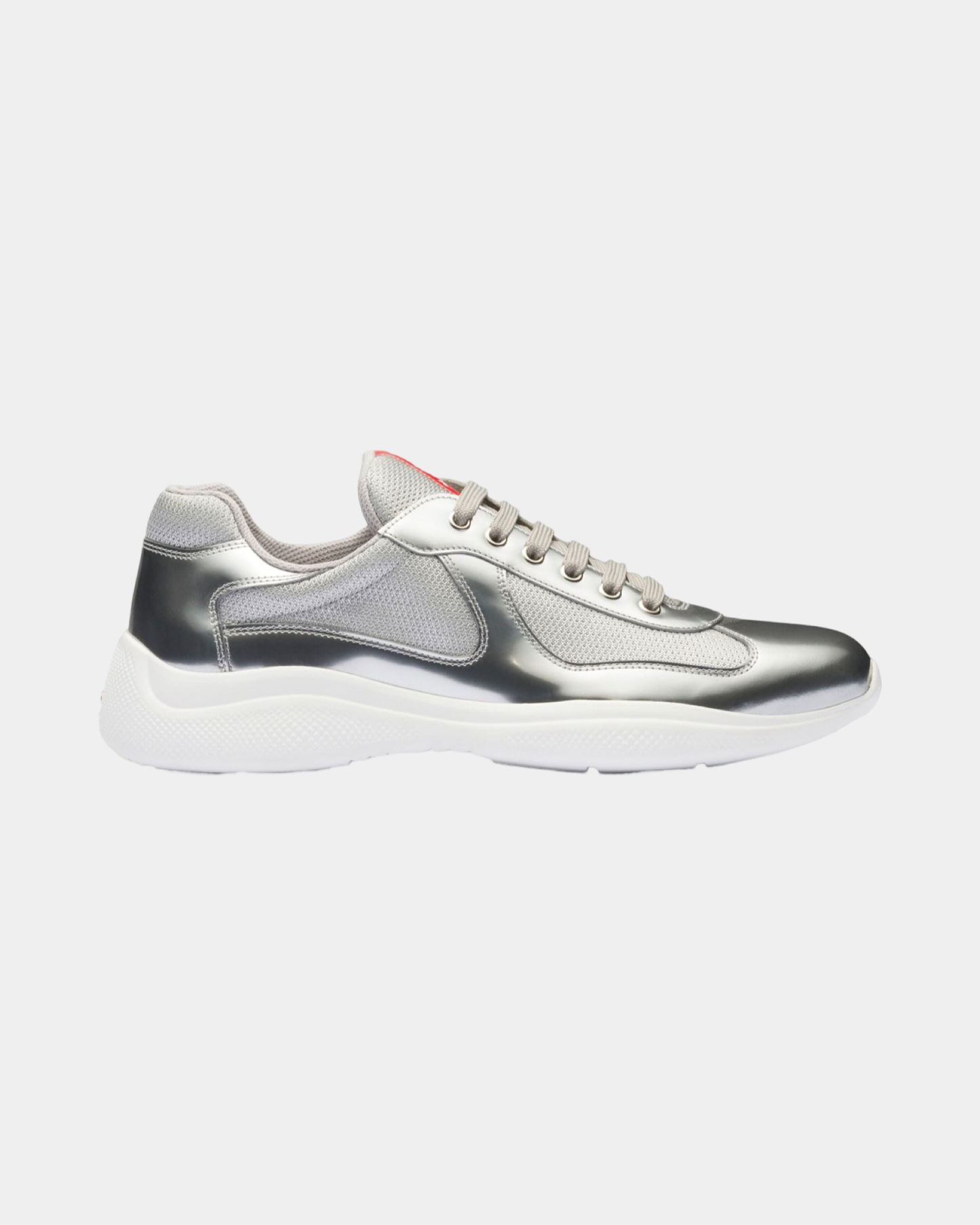 Patent Leather And Technical Fabric Prada America's Cup Sneaker - Creps City
