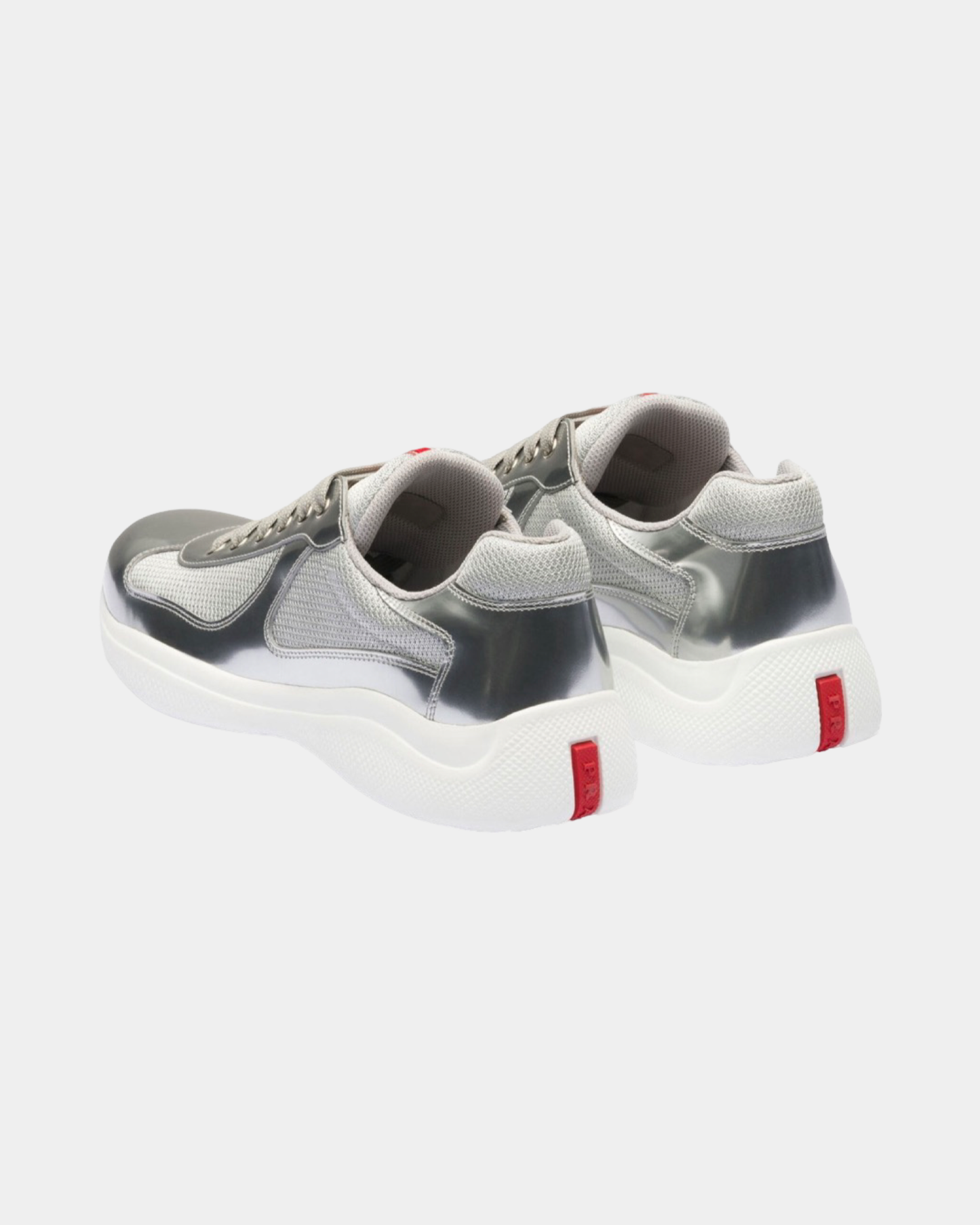 Patent Leather And Technical Fabric Prada America's Cup Sneaker - Creps City