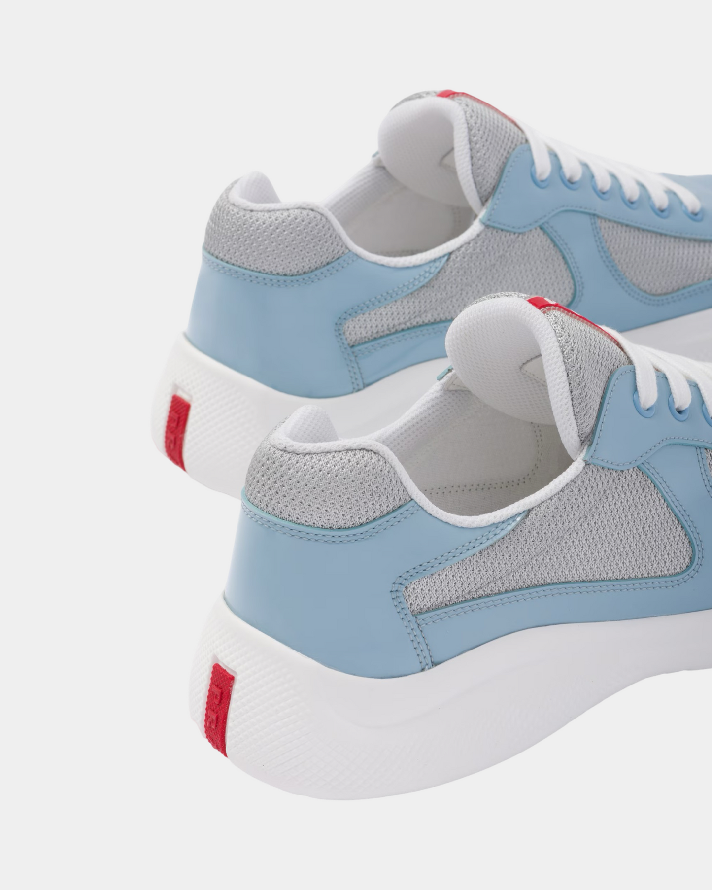 Patent Leather And Technical Fabric Prada America's Cup Sneaker - Creps City
