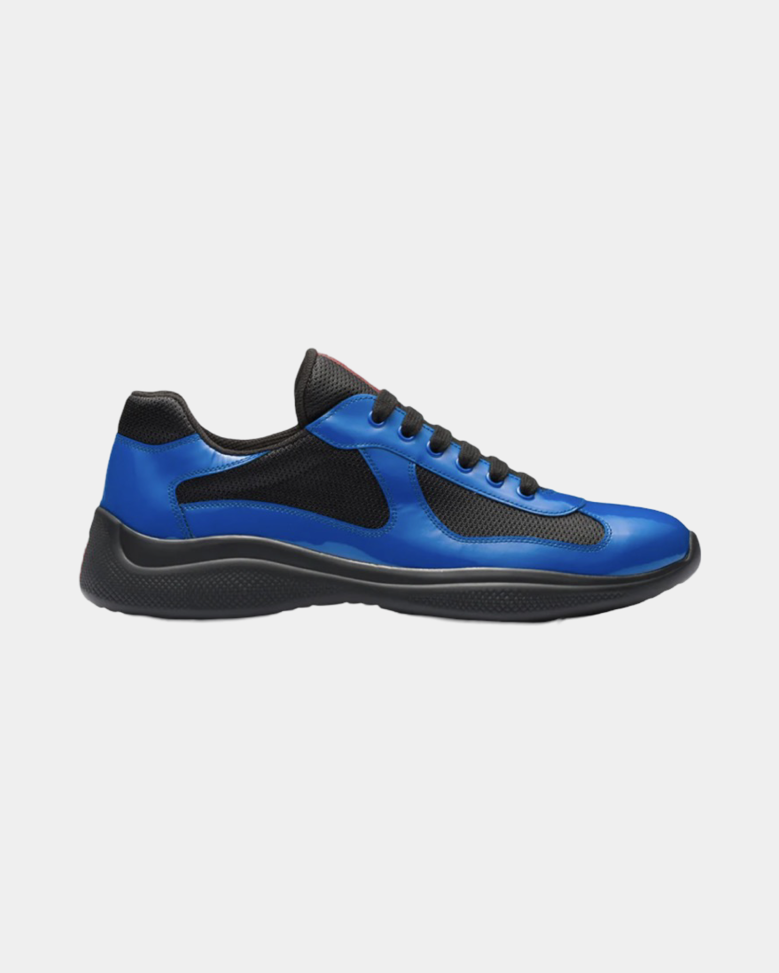 Patent Leather And Technical Fabric Prada America's Cup Sneaker - Creps City