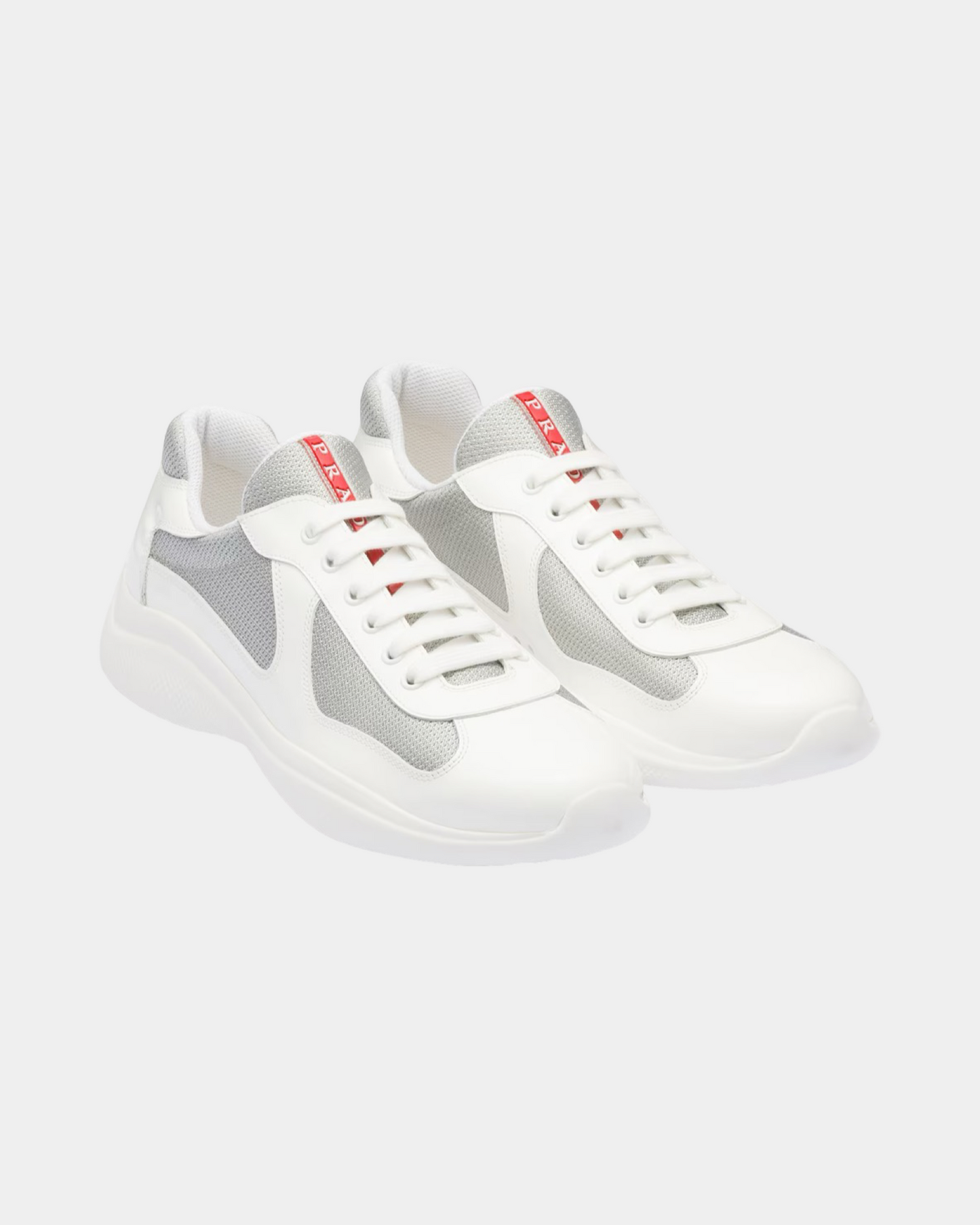 Patent Leather And Technical Fabric Prada America's Cup Sneaker - Creps City