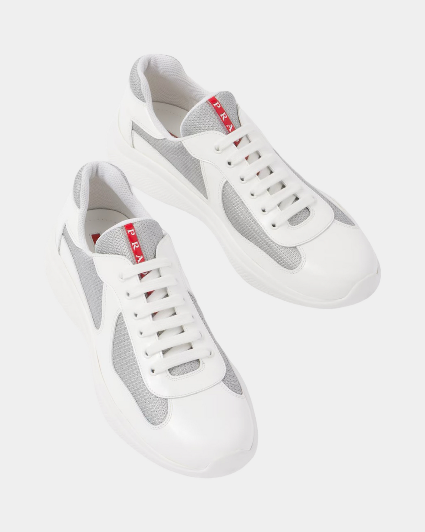 Patent Leather And Technical Fabric Prada America's Cup Sneaker - Creps City