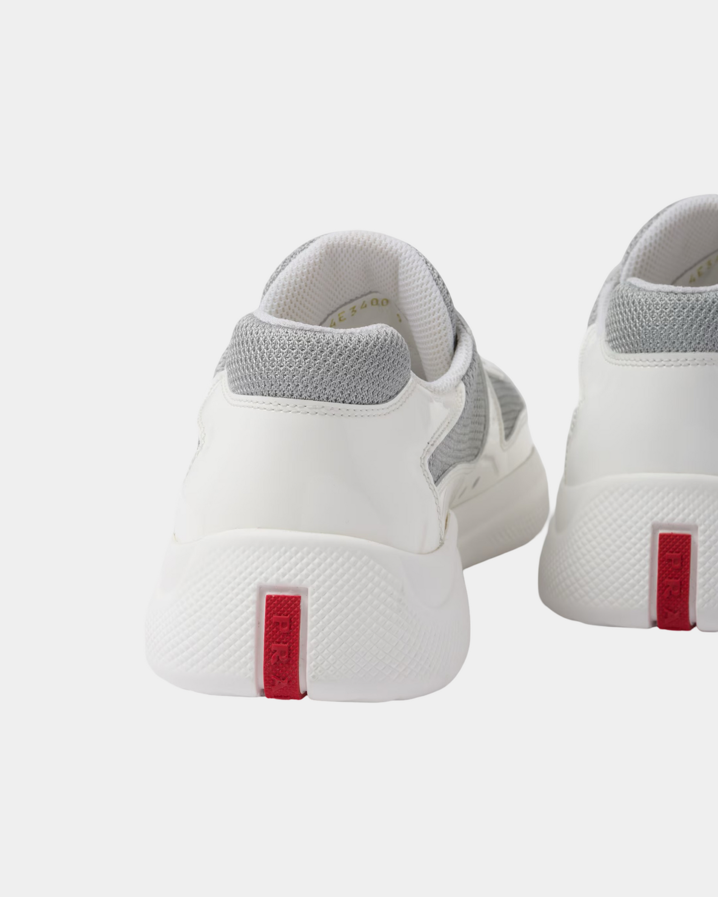 Patent Leather And Technical Fabric Prada America's Cup Sneaker - Creps City