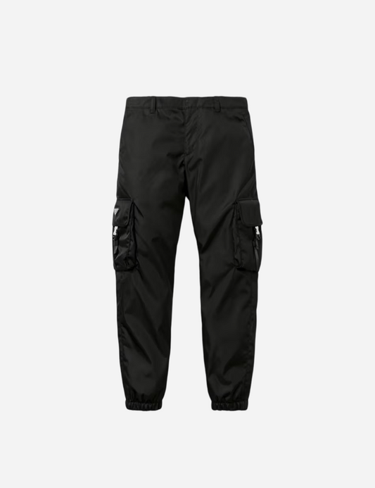 Prada Re-Nylon Cargo Trousers Black