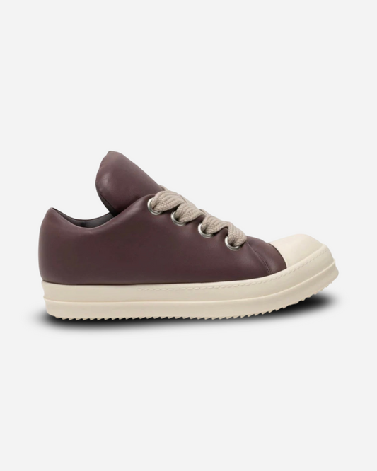 Rick Owens JumboLaced Padded Ramones Low Top Leather Sneakers 'Amethyst/Milk'