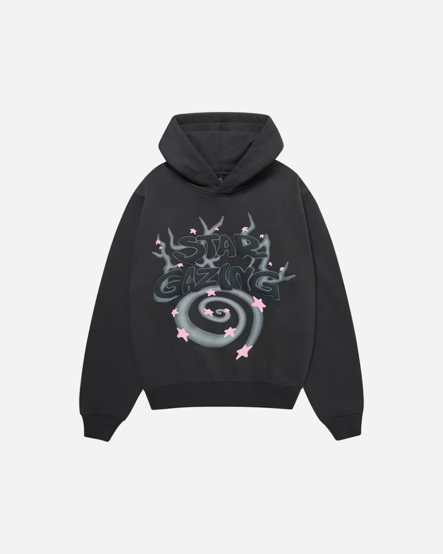 Broken Planet Market Hoodie 'Stargazing' - Soot Black