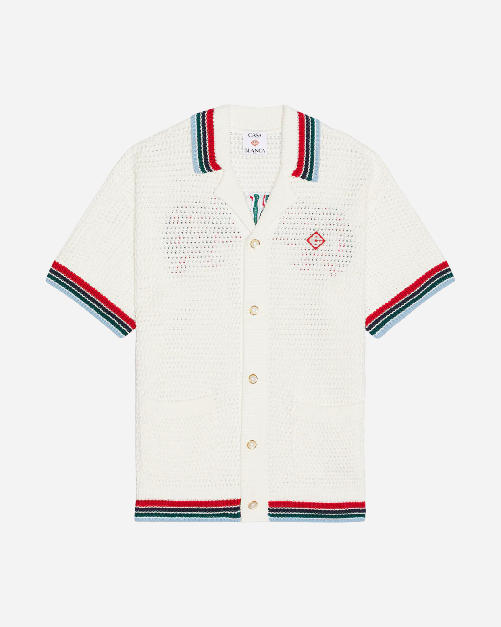 Casablanca Gothic Crochet Shirt 'White'