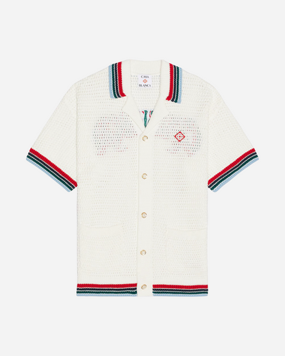 Casablanca Gothic Crochet Shirt 'White'