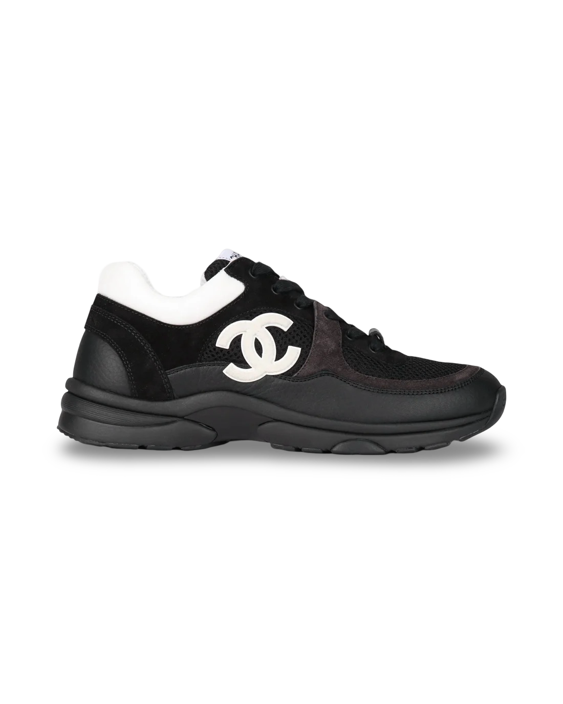 Chanel CC Logo Sneaker 'Black White'
