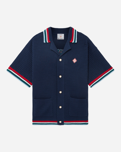 Casablanca Gothic Crochet Shirt 'Navy'