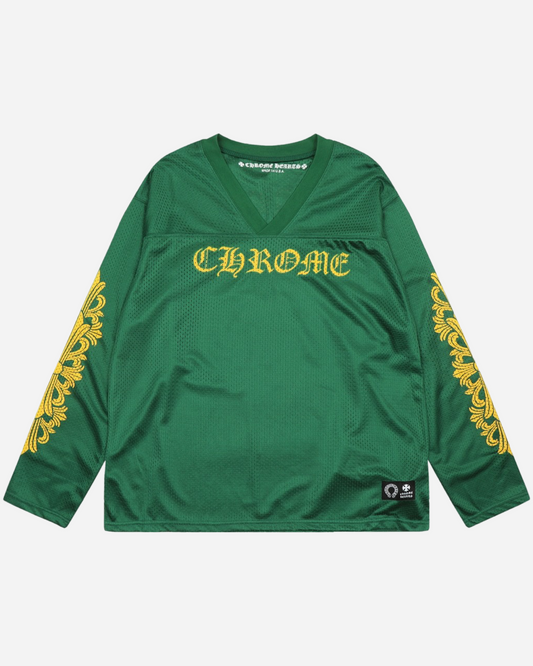 Chrome Hearts Sports Mesh Warm Up Jersey 'Green'