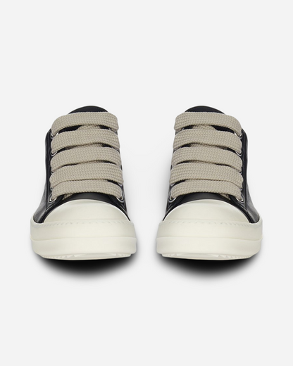 Rick Owens Porterville JumboLaced Low Top Leather Sneakers 'Black'