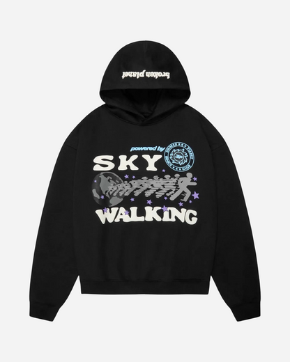 Broken Planet Sky Walking Hoodie 'Midnight Black'