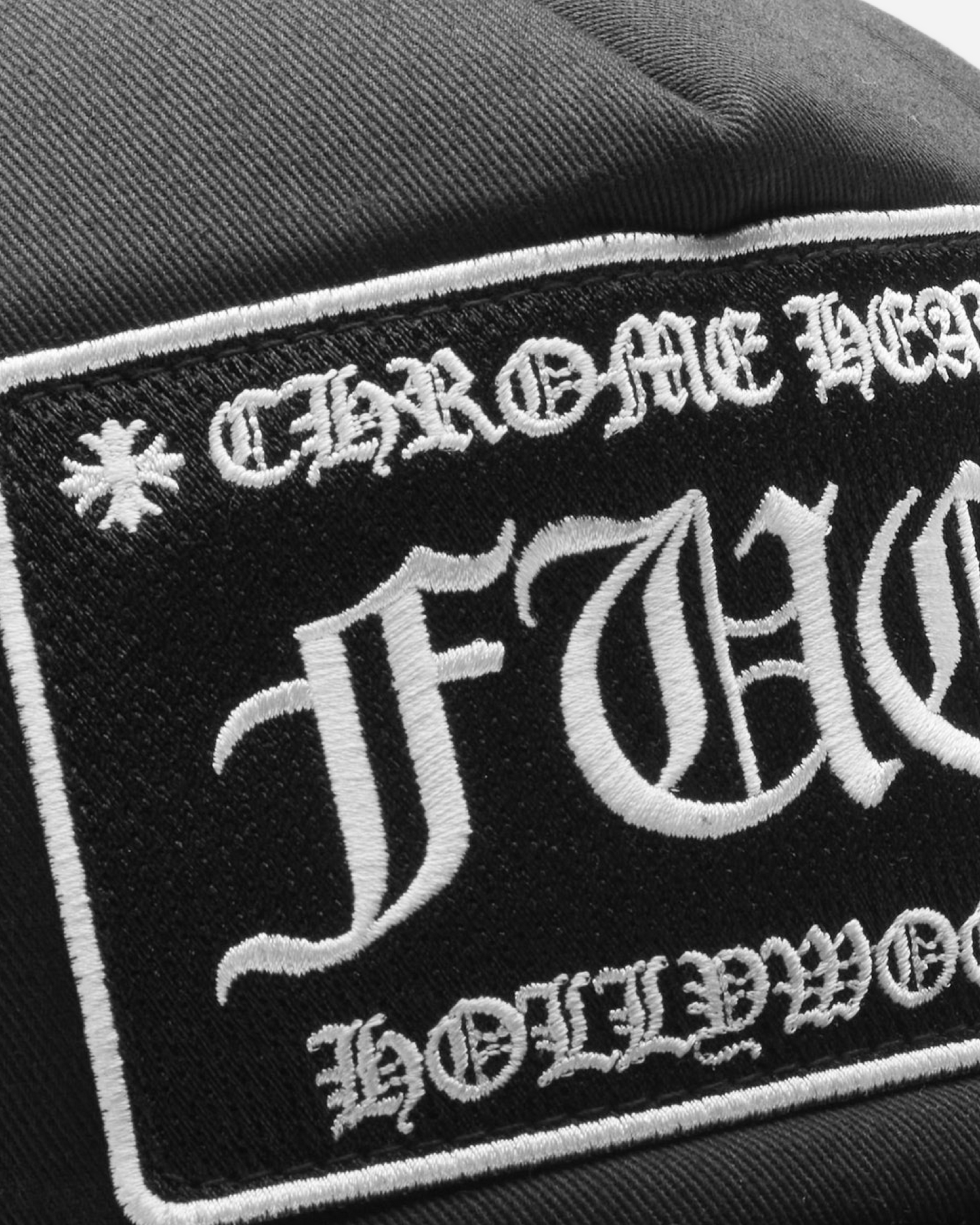 Chrome Hearts CH Hollywood Trucker Hat 'Black'