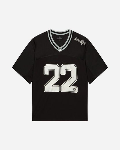 Broken Planet Football Jersey 'Black/Silver'