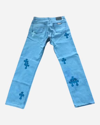 Chrome Hearts x Drake Levi's Cross Patch Denim (Miami Exclusive) 'Blue'