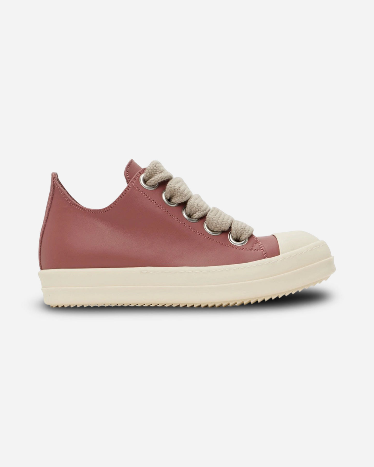 Rick Owens Porterville JumboLaced Low Top Leather Sneakers 'Pink'