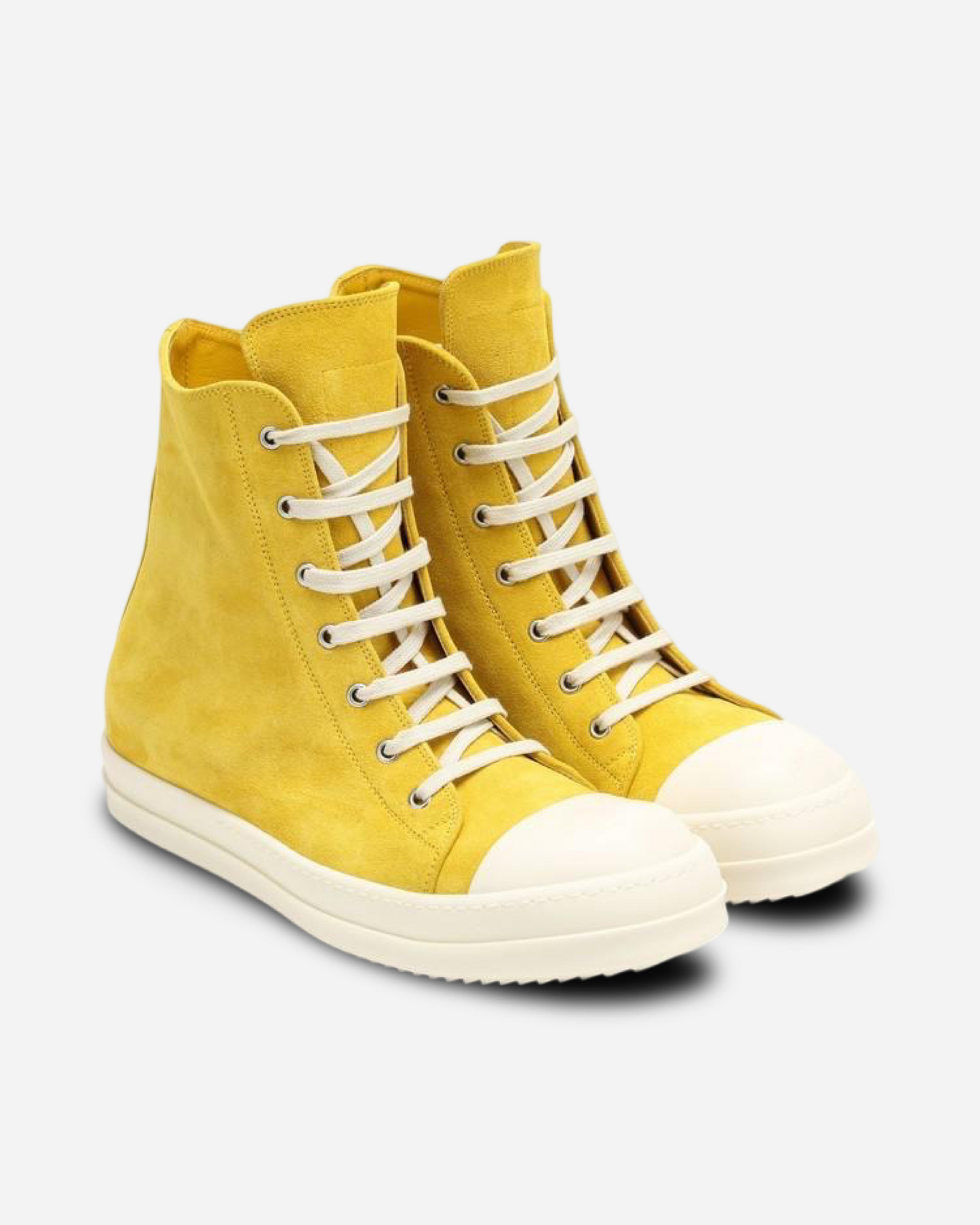 Rick Owens DRKSHDW High Top Canvas Sneakers 'Yellow'