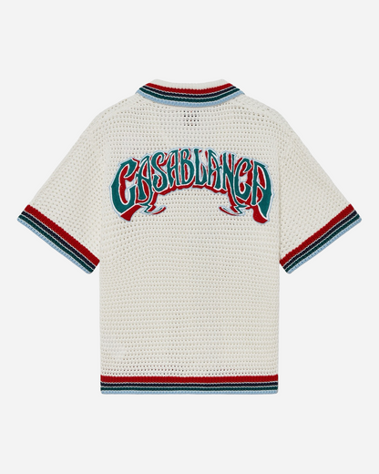 Casablanca Gothic Crochet Shirt 'White'