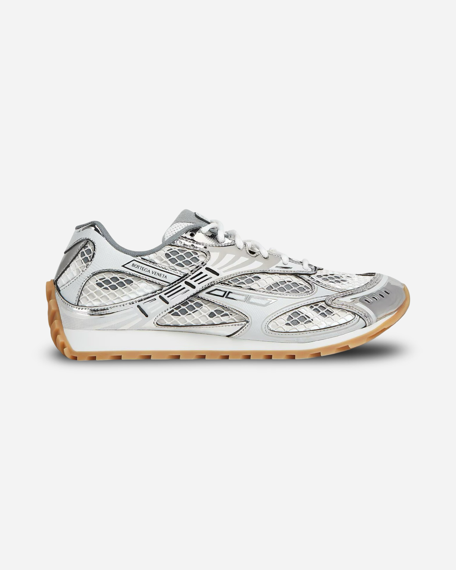 Bottega Veneta Orbit Sneaker 'Silver / White / Optic White Rubber'
