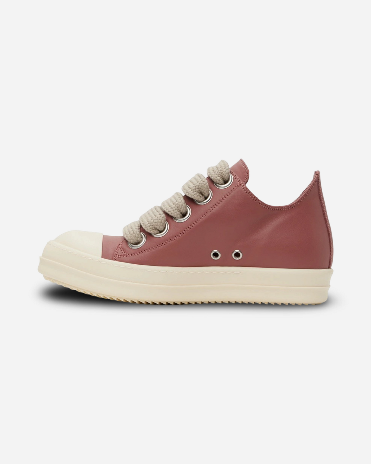 Rick Owens Porterville JumboLaced Low Top Leather Sneakers 'Pink'